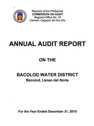 Annual Audit Report CY 2015