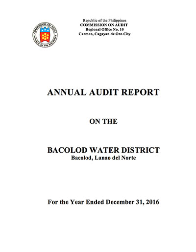 Annual Audit Report Cy 2016