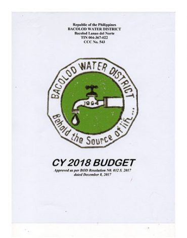 Approved Budgets and Corresponding Targets CY 2018