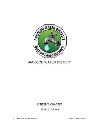 Bacolod Water District Citizen’s Charter