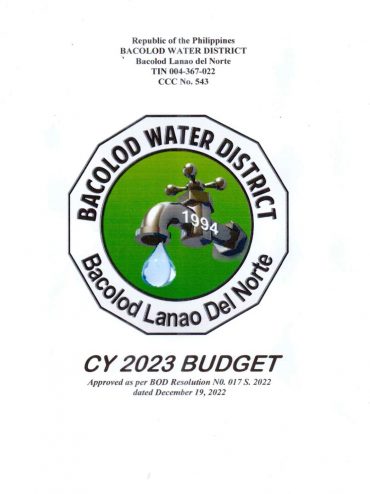 Approved Budgets and Corresponding Targets CY 2023